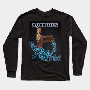 Aquarius the water-bearer zodiac sign Long Sleeve T-Shirt